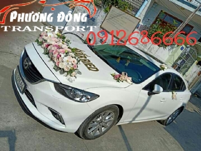 Cho thuê xe cưới màu trắng mazda 6 đời mới giá tốt nhất quận bắc từ liêm hà nội
