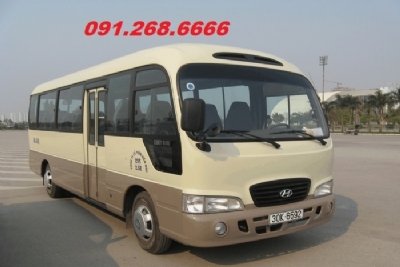 Phương Đông cho thuê xe du lịch 29 chỗ  giá rẻ quận cầu giấy  hà nội- cho thuê xe hyundai county 24 chỗ