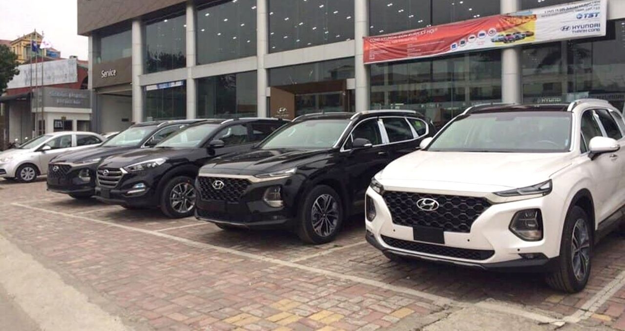 Cho thuê xe santafe tự lái