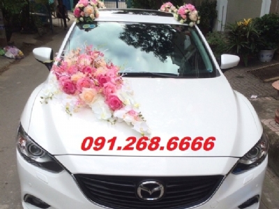 cho thuê xe cưới mazda 6 màu trắng giá siêu hấp dẫn tại quận hai bà trưng hà nội - hotline 0912686666