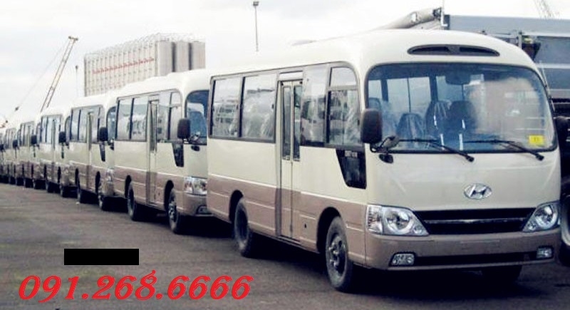 Phương Đông cho thuê xe du lịch 29 chỗ  giá rẻ tại quận tây hồ hà nội- cho thuê xe hyundai county 24 chỗ